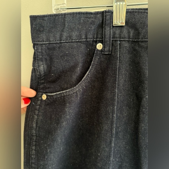 Rolla’s Chambray Studio Flare High Rise Jeans Woman’s SZ 32 Baggy Wide Leg New - Picture 4 of 12